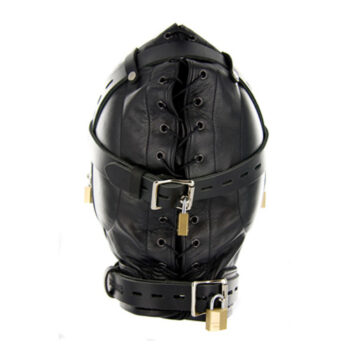 Strict Leather Sensory Deprivation Hood- ML - Image 4